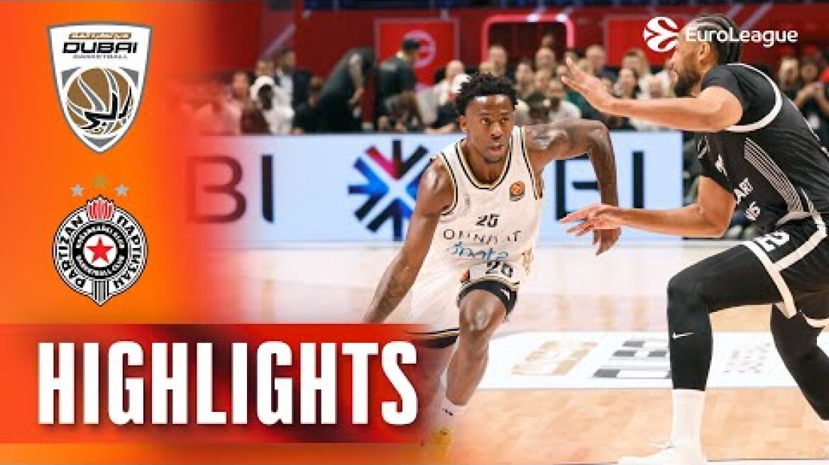 Dubai Basketball Makes a Statement in EuroLeague Opener | Partizan - Dubai | BASKETBALL HIGHLIGHTS