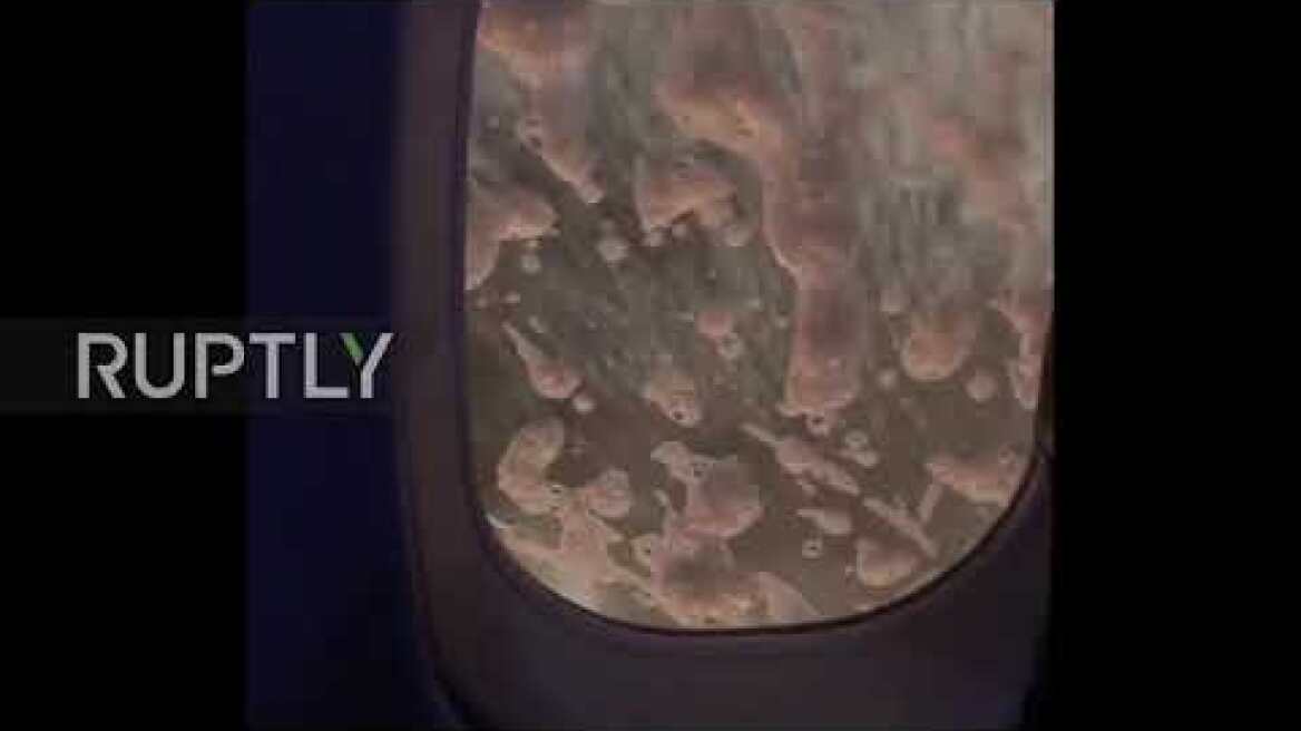 Russia: Passenger airplane engine catches fire shortly after take-off