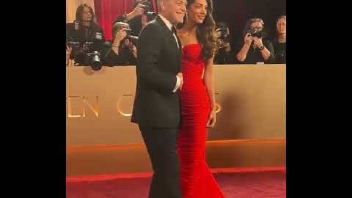 Ο Δημήτρης Γιαννέτος έφτιαξε τα μαλλιά της Αμάλ Κλούνεϊ για τις Χρυσές Σφαίρες (3)