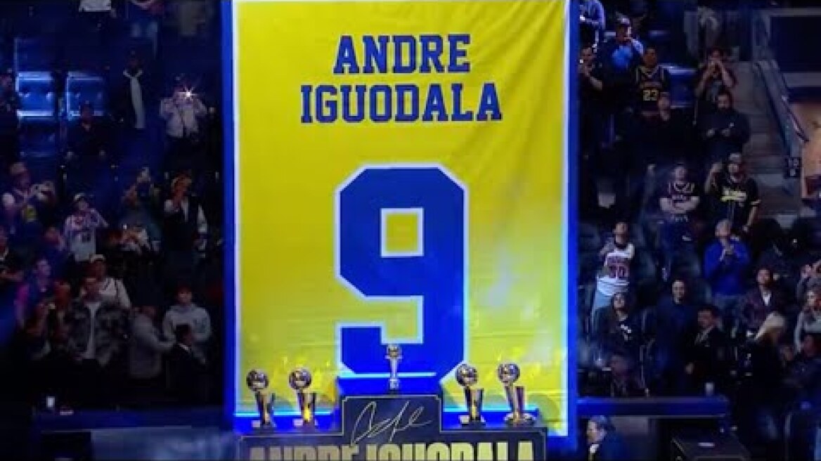 Andre Iguodala's FULL Warriors Jersey Retirement