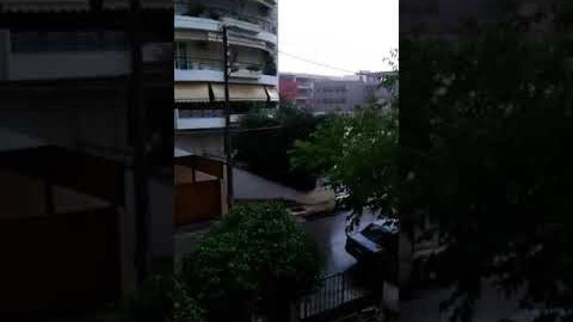 Ισχυρές καταιγίδες στην Αττική (2)