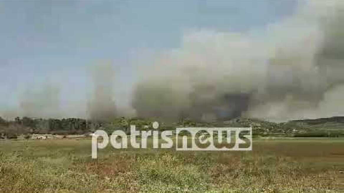 Μεγάλη φωτιά στην Ηράκλεια – Εκκενώνεται το Πελόπιο και η φωτιά πάει προς Ολυμπία