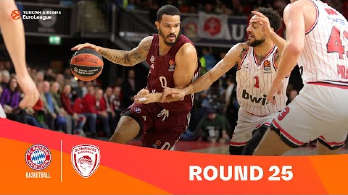 FC Bayern Munich-Olympiacos Piraeus | Round 25 Highlights | 2023-24 Turkish Airlines EuroLeague