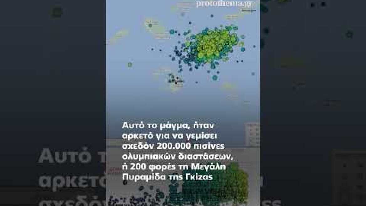 Τι προκάλεσε τους χιλιάδες σεισμούς στη Σαντορίνη-Επιστήμονες εντόπισαν τεράστια μαγματική διείσδυση