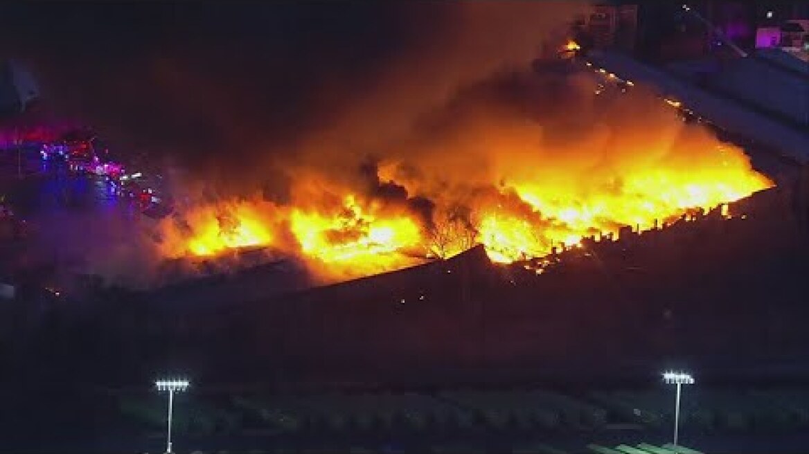 Massive Blaze at New Jersey Industrial Park