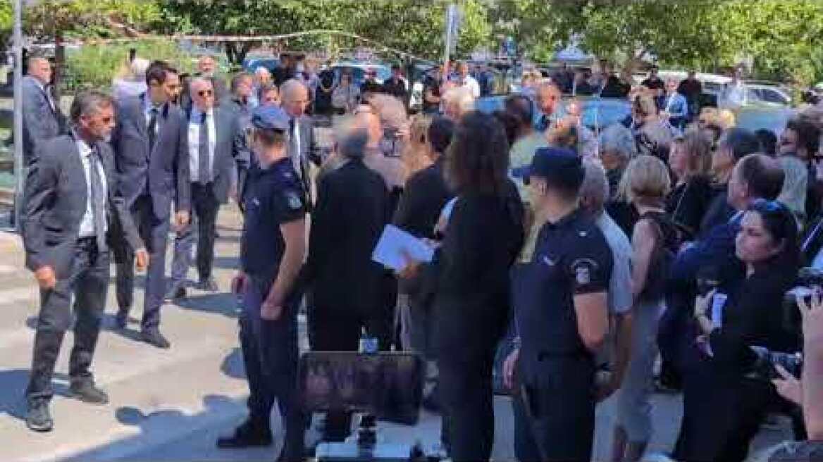 Κηδεία Λένας Σαμαρά: Ο Αντώνης Σαμαράς