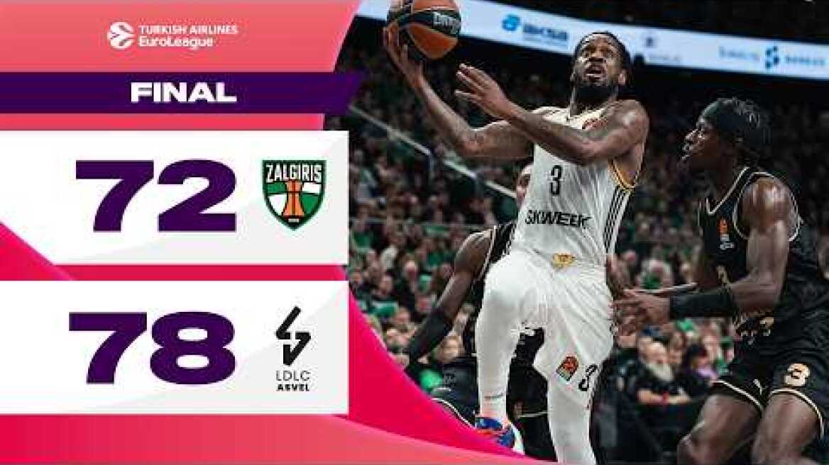 SO CLOSE Yet SO Far | Zalgiris  - Asvel | BASKETBALL HIGHLIGHTS R17 2024-25