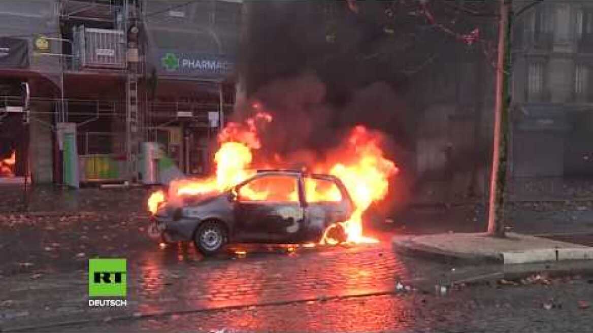 Tränengas und über 120 Festnahmen: Schwere Ausschreitungen bei "Gelbwesten"-Protest in Paris