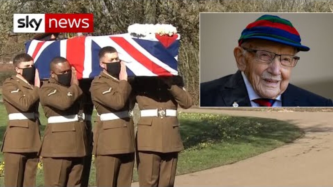 BREAKING: Military guard and RAF flypast at Captain Sir Tom Moore's funeral