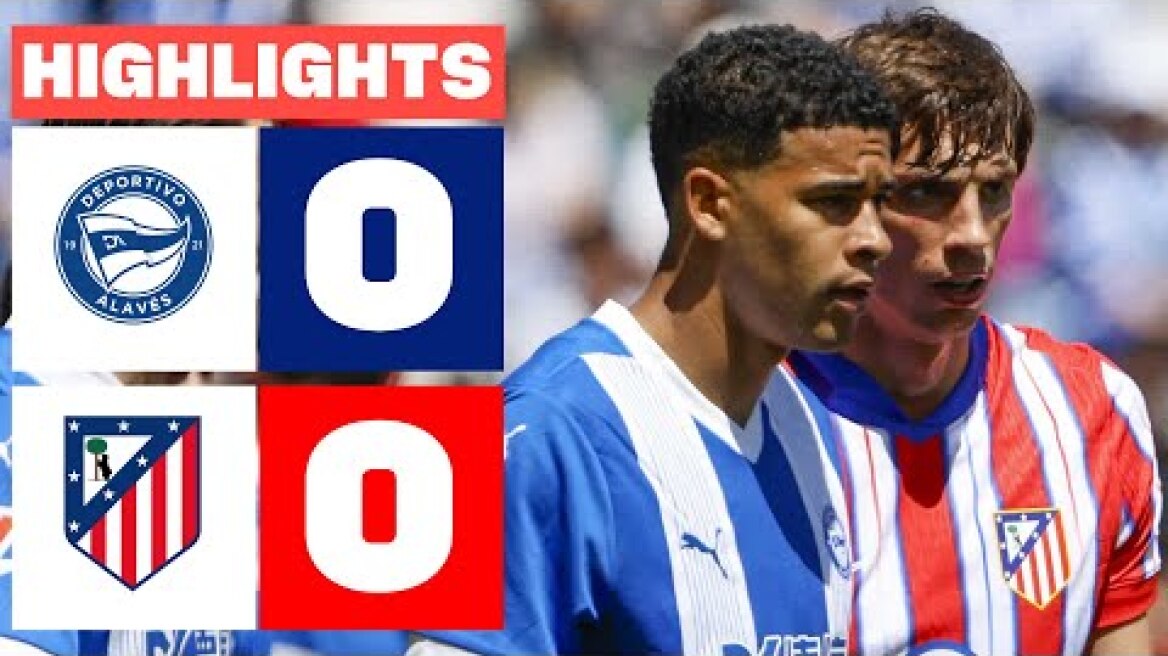 DEPORTIVO ALAVÉS 0 - 0 ATLÉTICO DE MADRID  I RESUMEN LALIGA EA SPORTS
