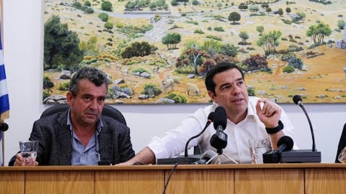 Χαιρετισμός στο Δημαρχείο Ανωγείων