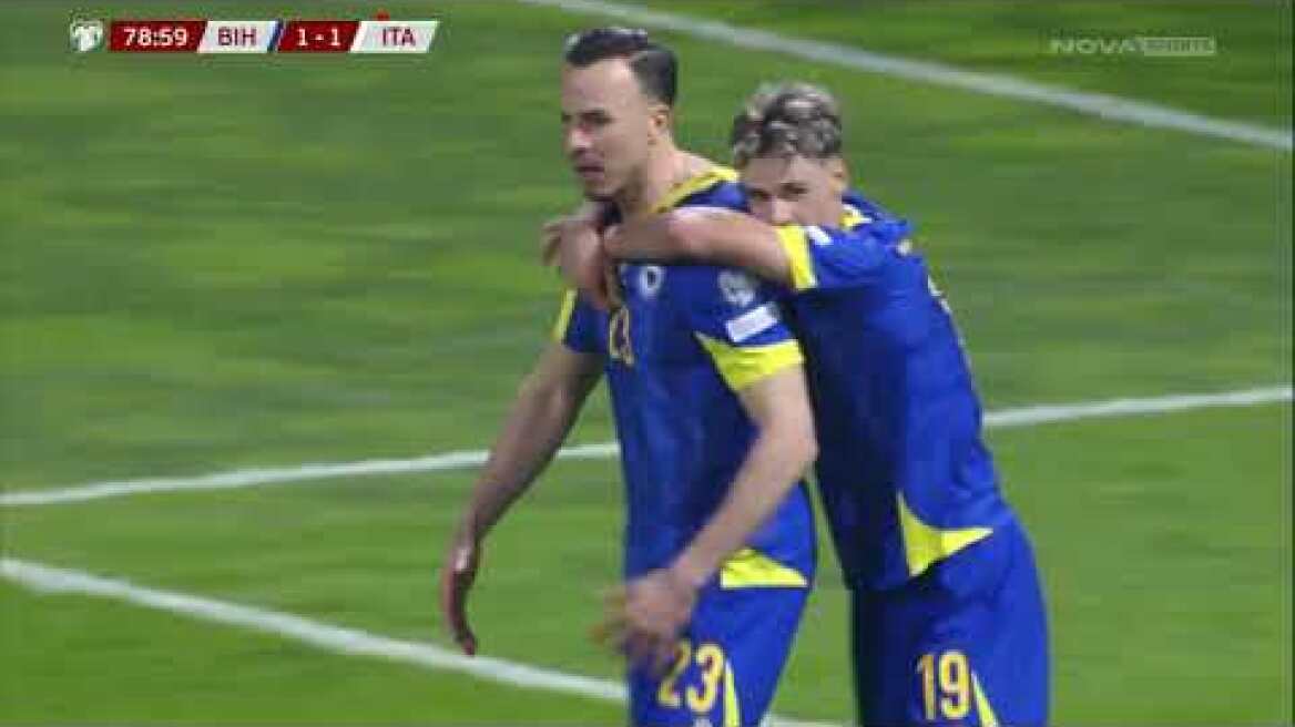 Βοσνία Ερζεγοβίνη – Ιταλία: 1-1 παρ. (4-1 πεν.) (European Qualifiers Playoffs, 31/3/26)