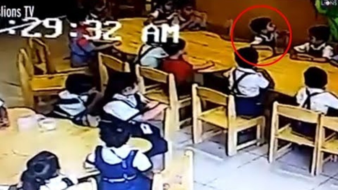 Teacher puts DUCT TAPE over children's mouths after they use filthy language! (V)