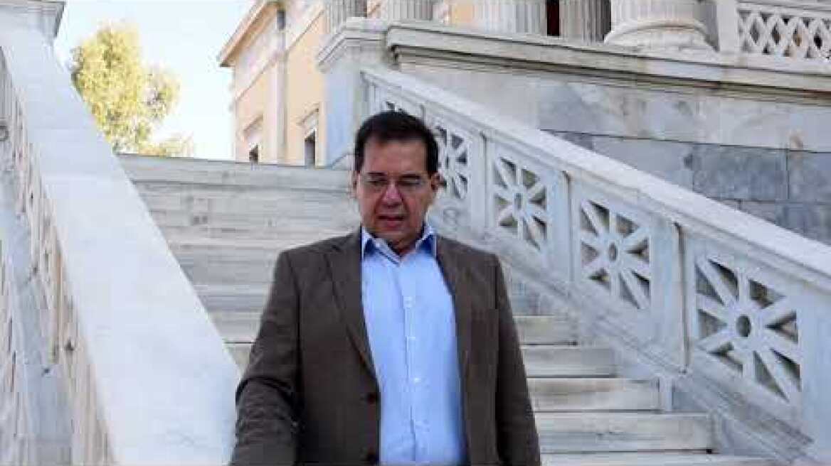 Εορτασμός επετείου της εξέγερσης του Πολυτεχνείου τον Νοέμβρη 1973 - Πρύτανη Α. Γ. Μπουντουβή