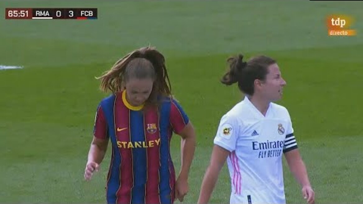 Real Madrid Femenino 0-3 Barcelona Femenino | Gol Martens | Narración Teledeporte 2020*