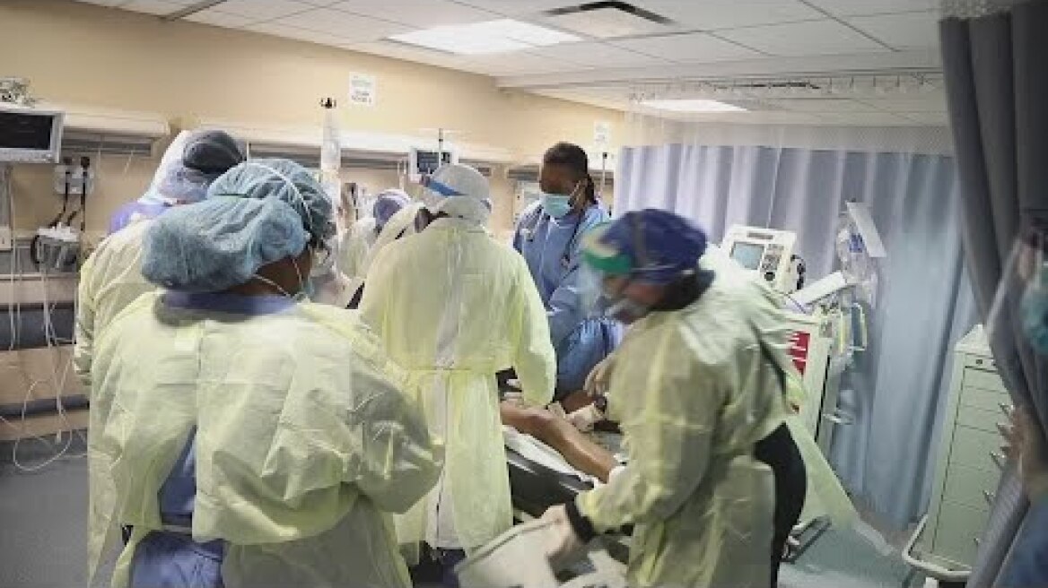 ONLY ON AP: NY emergency room battles COVID-19