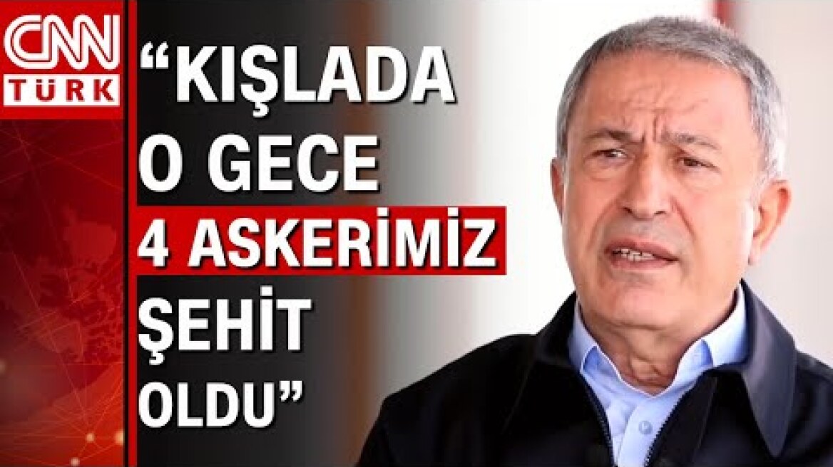 Milli Savunma Bakanı Akar: "Ağır bir felaketle karşı karşıyayız"