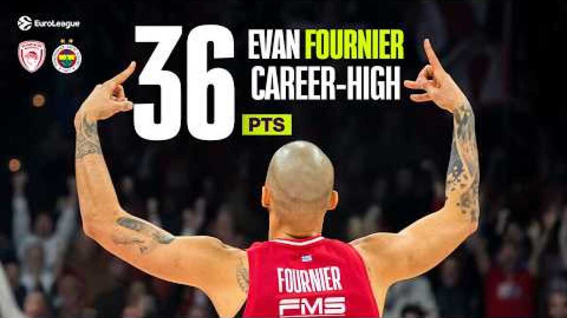 Evan FOURNIER DROPS 36 vs Fenerbahçe | CAREER night PERFORMANCE