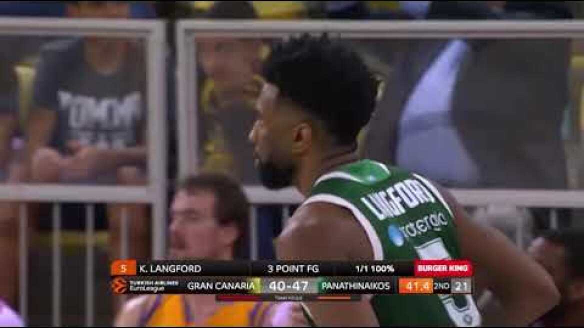Keith Langford highlights (Gran Canaria-Panathinaikos:80-99 )