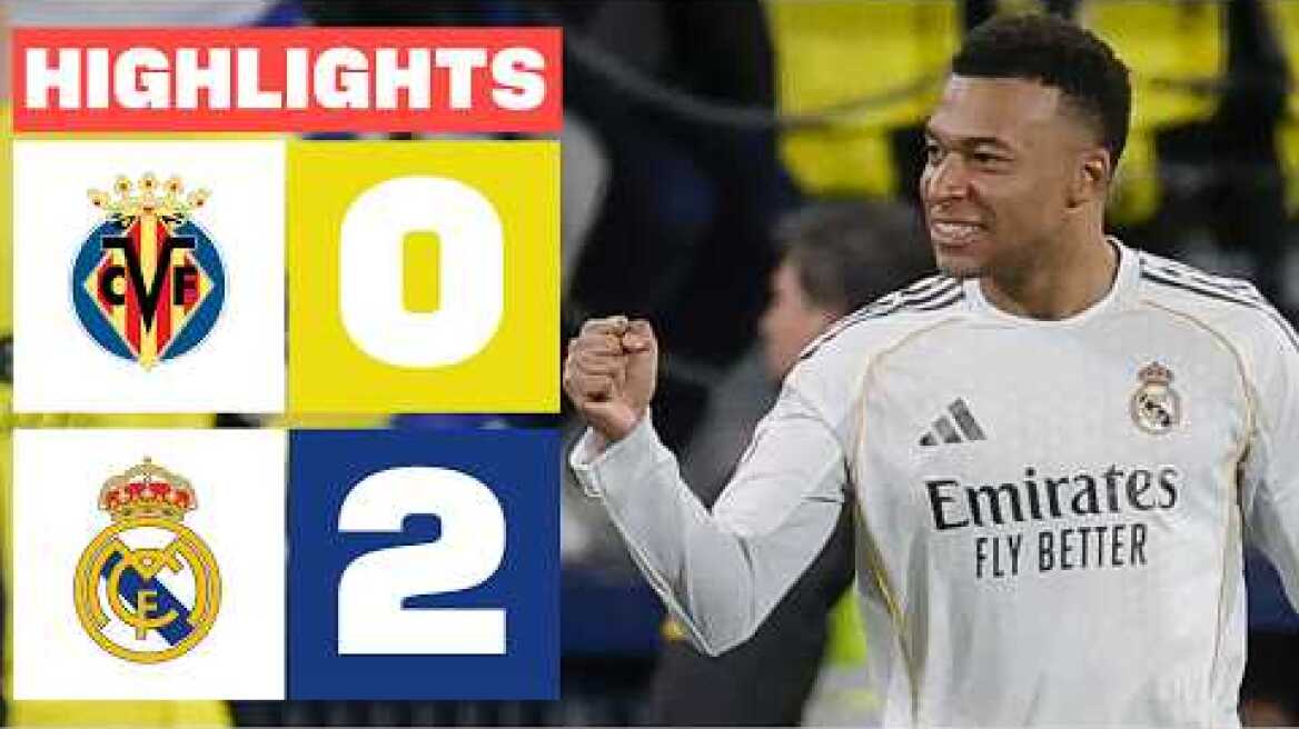 VILLARREAL CF 0 - 2 REAL MADRID | RESUMEN LALIGA EA SPORTS