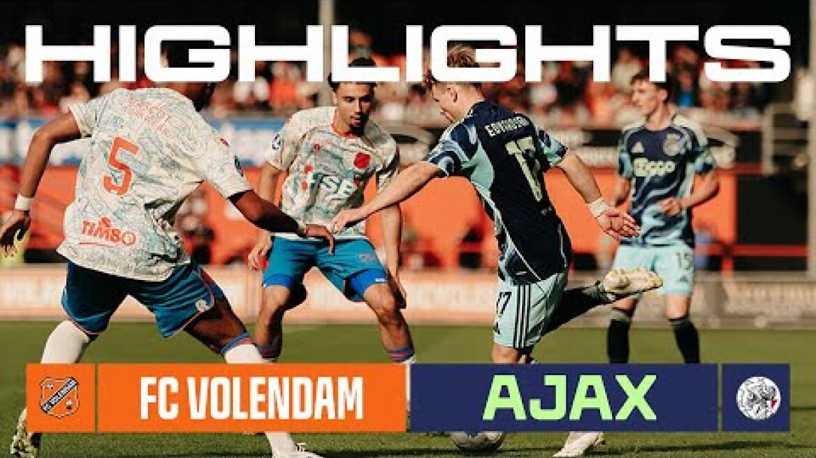 Highlights FC Volendam - Ajax | VriendenLoterij Eredivisie