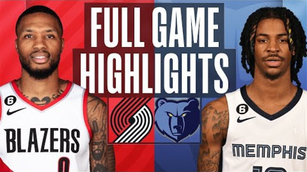 Portland Trail Blazers vs. Memphis Grizzlies Full Game Highlights | Feb 1 | 2022-2023 NBA Season