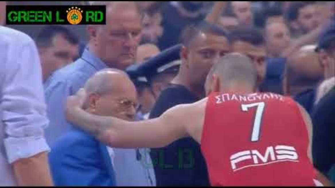 Αποχώρηση Ολυμπιακού Και Το Φιλί Του Σπανούλη Στον Θανάση Γιαννακόπουλο