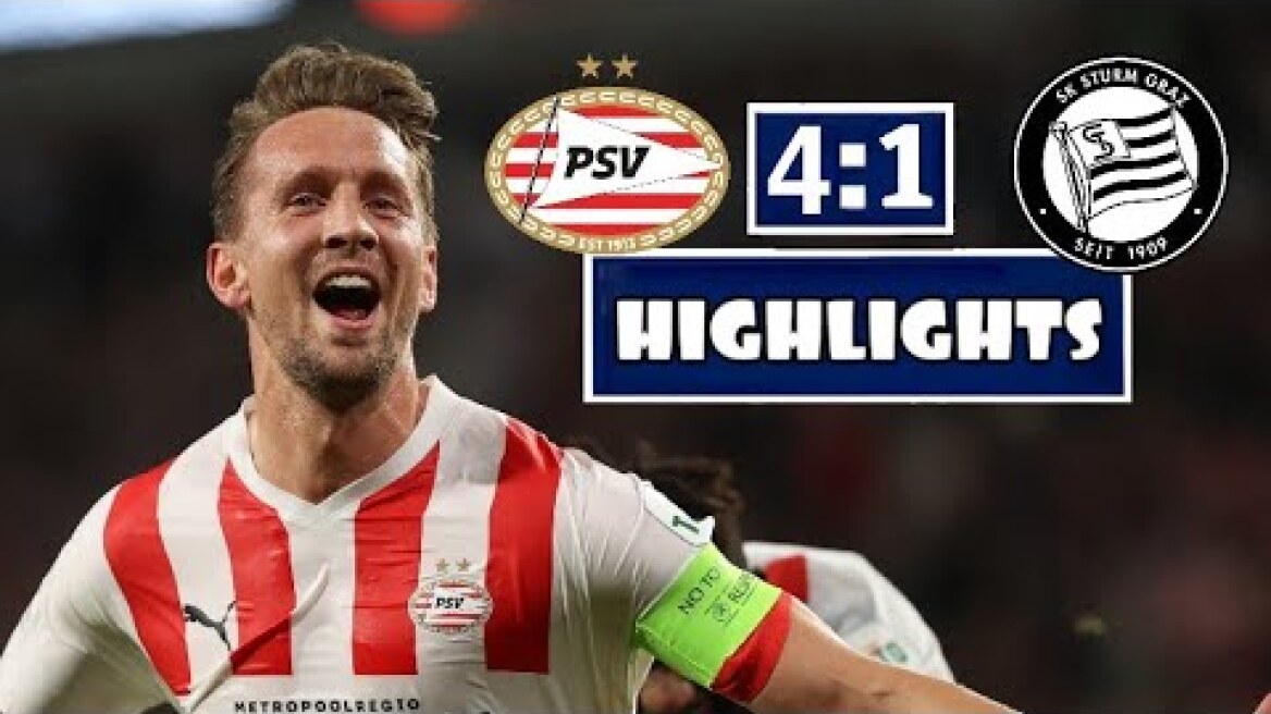 PSV Eindhoven vs Sturm Graz (4:1) Highlights & All Goals (Champions League) Match psv sturm