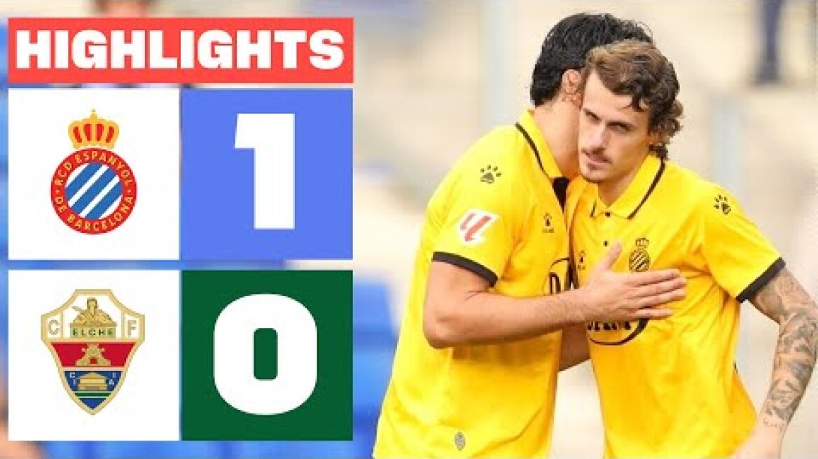 RCD ESPANYOL 1 - 0 ELCHE CF | RESUMEN LALIGA EA SPORTS