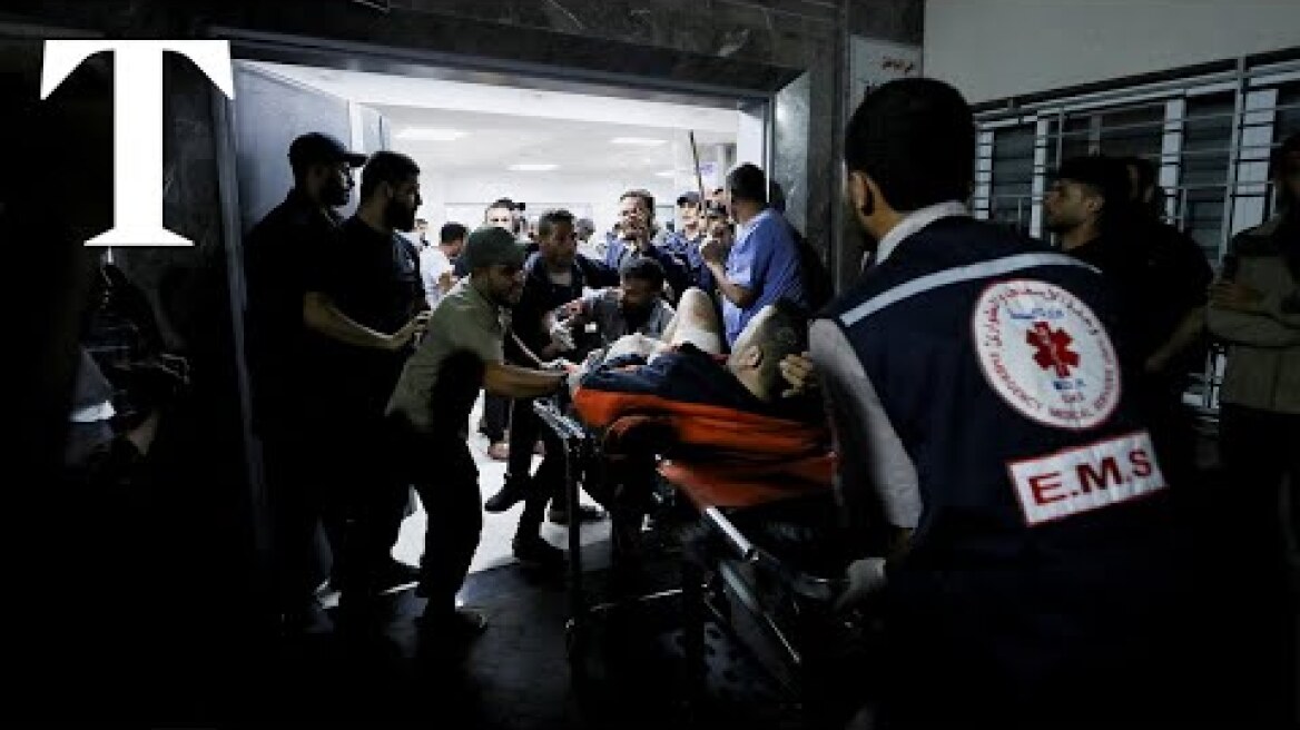 Hundreds feared dead in a strike on a hospital in Gaza