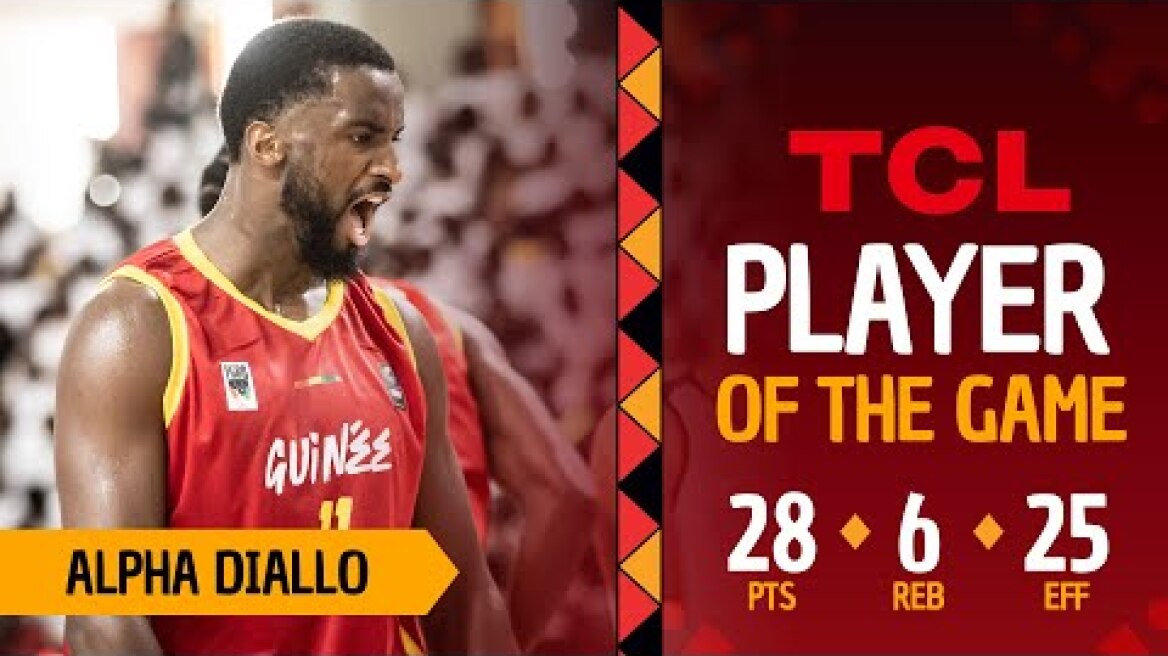 Alpha Diallo (28 PTS) | TCL Player Of The Game | SSD 🇸🇸 vs GUI 🇬🇳 | #AfroBasket 2025