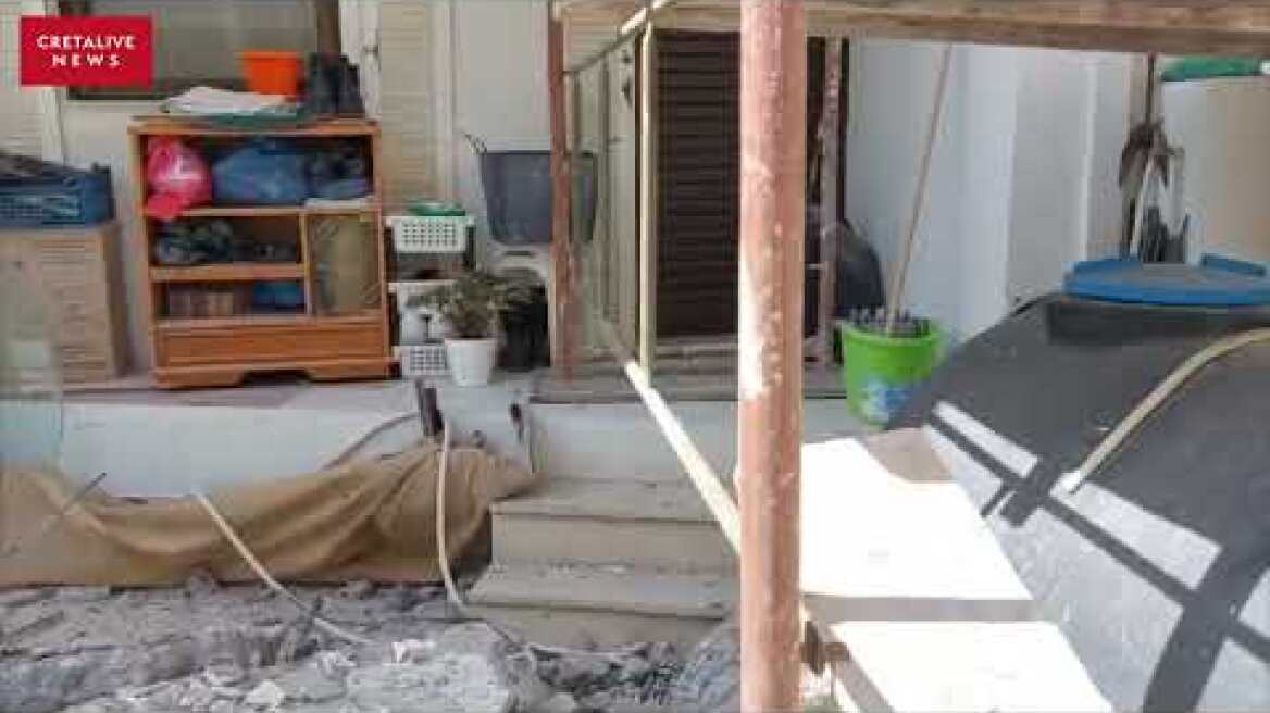 Αυτοψία στο σπίτι που κατέρρευσε τμήμα μπαλκονιού και στέγαστρου