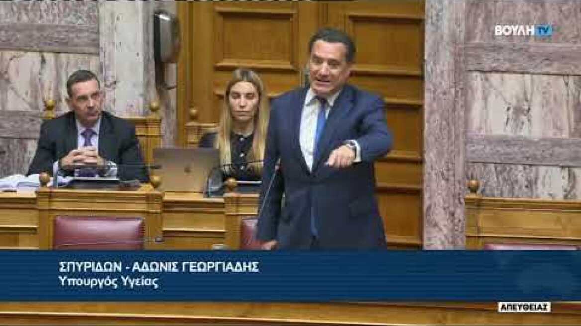 Adonis Georgiadis in Parliament