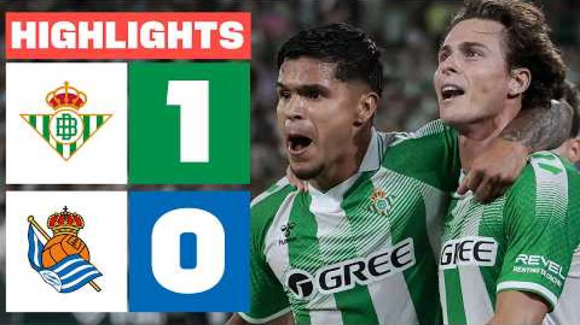 REAL BETIS 1 - 0 REAL SOCIEDAD | RESUMEN LALIGA EA SPORTS