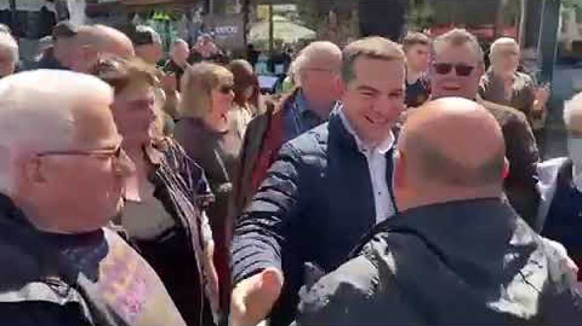 Ο Αλέξης Τσίπρας στην Αγία Παρασκευή (2)