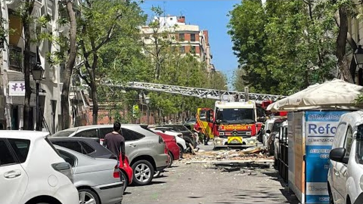 La explosión por gas de un edificio de Madrid provoca varios heridos