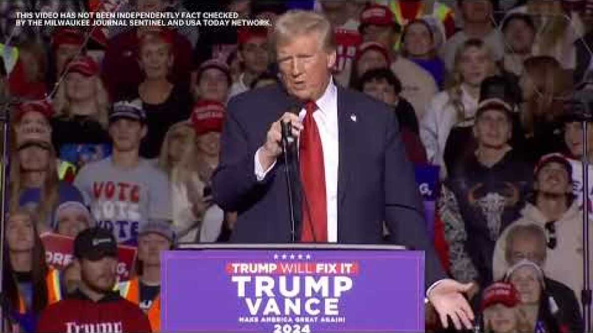 Trump thanks Brett Farve for support, says he's got as much Greek in him as Giannis Antetokounmpo