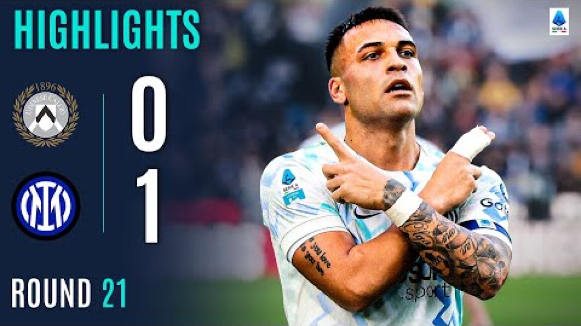 UDINESE-INTER 0-1 | HIGHLIGHTS | Lautaro Edges Udinese To Keep Inter Top | Serie A 2025/26