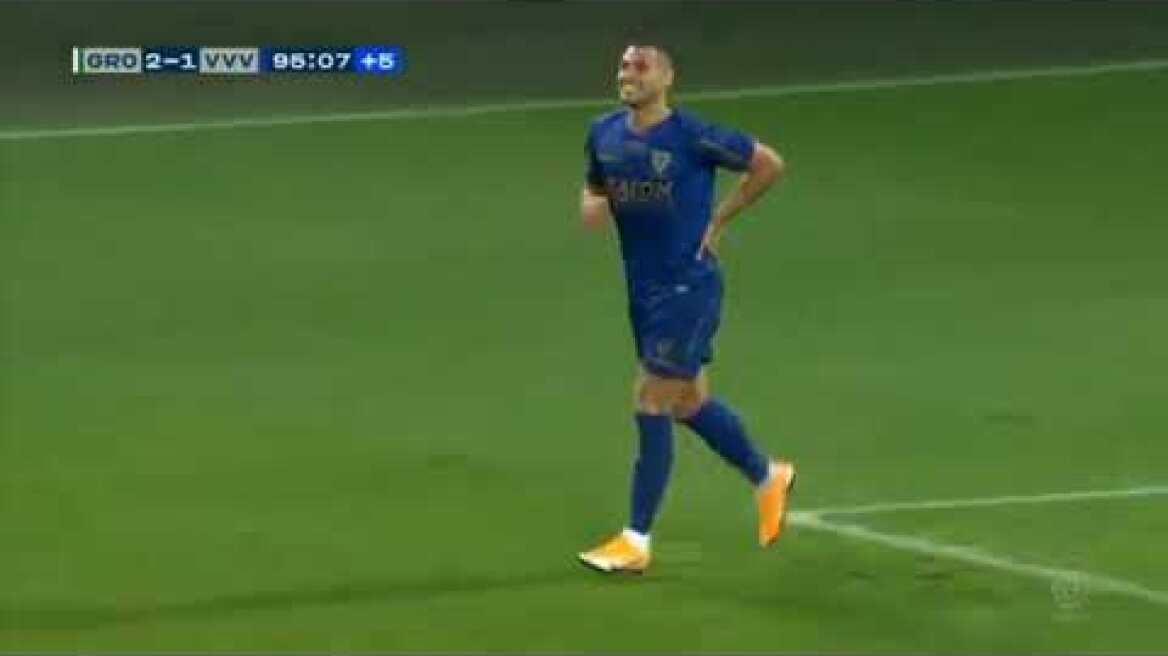 Giakoumakis bicycle kick groningen vvv venlo 2-1 31/10/2020
