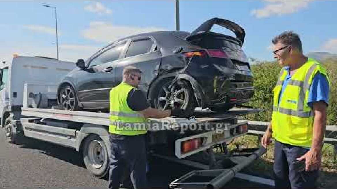 LamiaReport.gr: Τροχαίο στη γέφυρα της Αγίας Μαρίνας