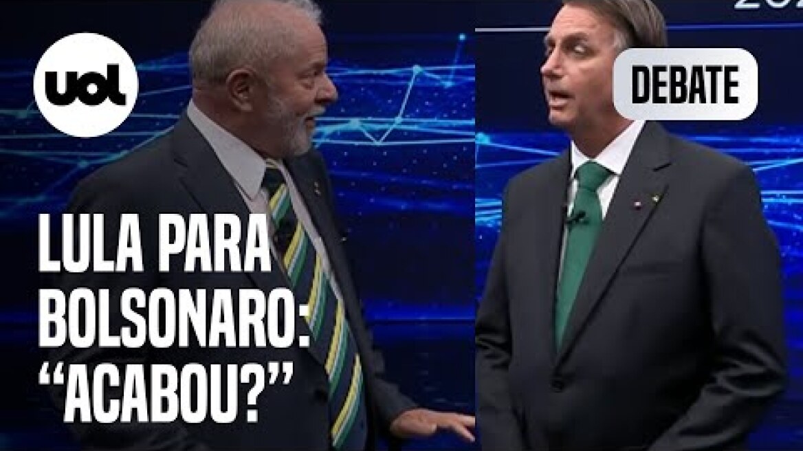 Lula questiona Bolsonaro: 'Acabou?'; presidente pede para petista ficar ao lado dele: 'Fica aqui'