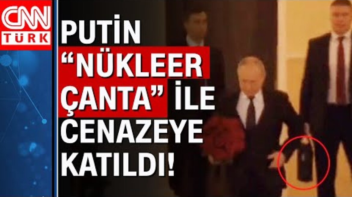 Rusya Devlet Başkanı Vladimir Putin'den 'nükleer' gözdağı! Cenazeye nükleer çanta ile katıldı!