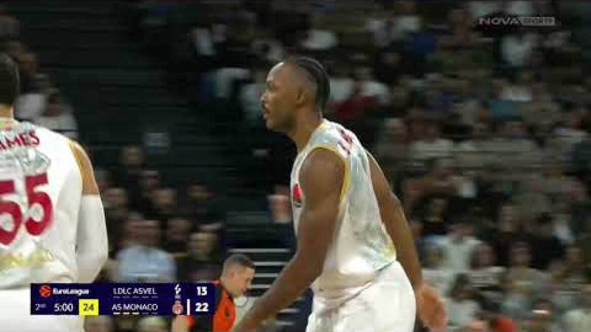 Βιλερμπάν - Μονακό: 52-84 (MD 12, 19/11/25)