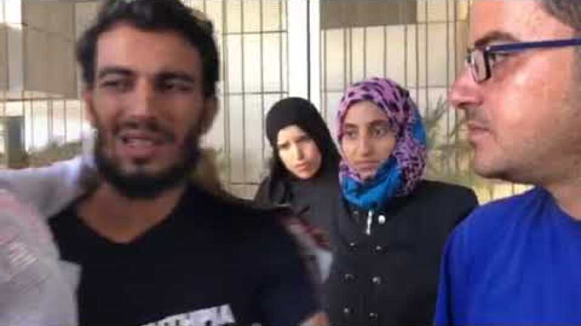 Διαμαρτυρία προσφύγων για τις άθλιες συνθήκες στον καταυλισμό της Μαλακάσας (2)