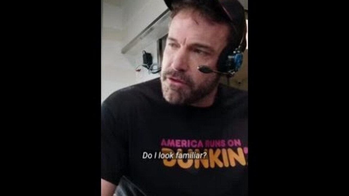 Ben Affleck surprises Dunkin' Donuts customers in Super Bowl ad with Jennifer Lopez