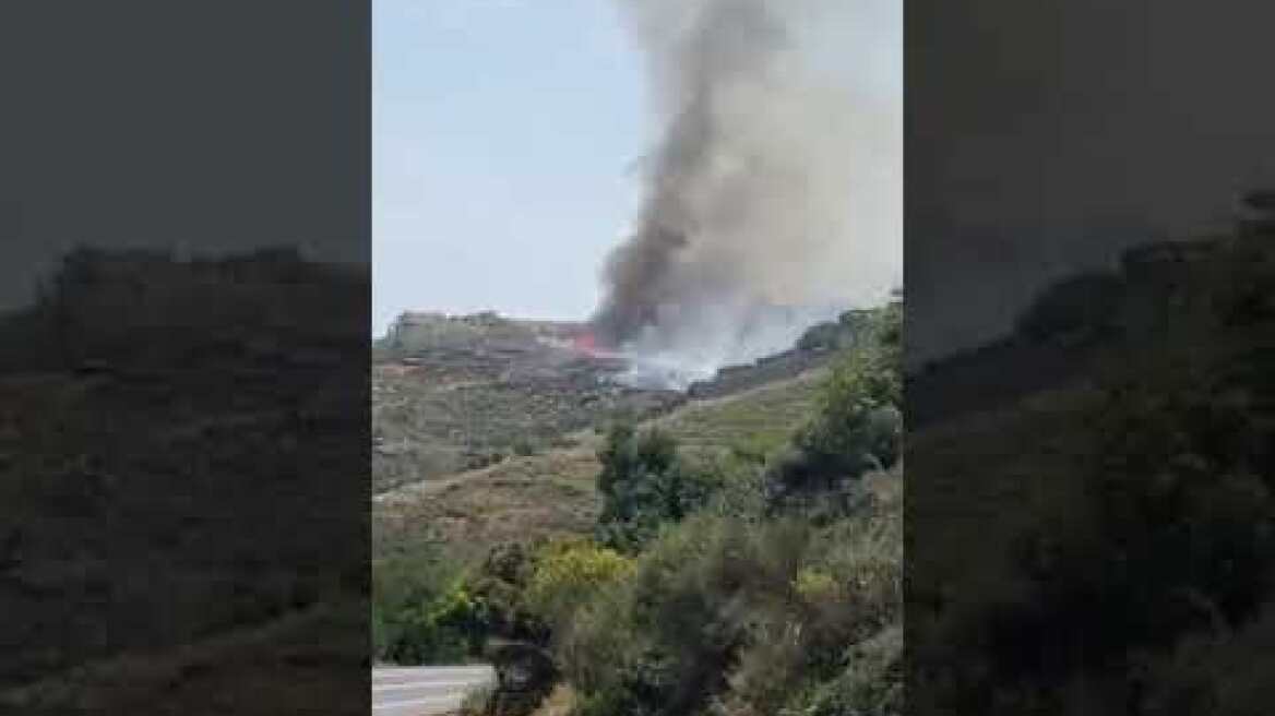 Βίντεο από τη μεγάλη φωτιά στην Αγία πελαγία