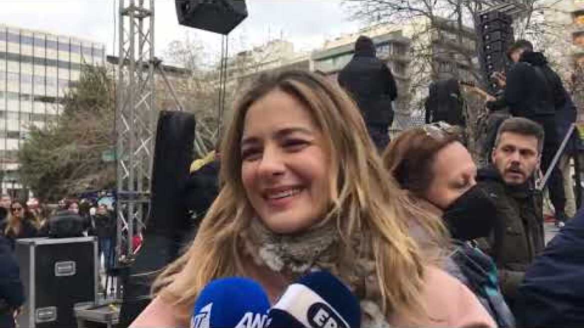 Πανεκπαιδευτικό συλλαλητήριο Προπύλαια - Δήλωση Νατάσας Μποφίλιου