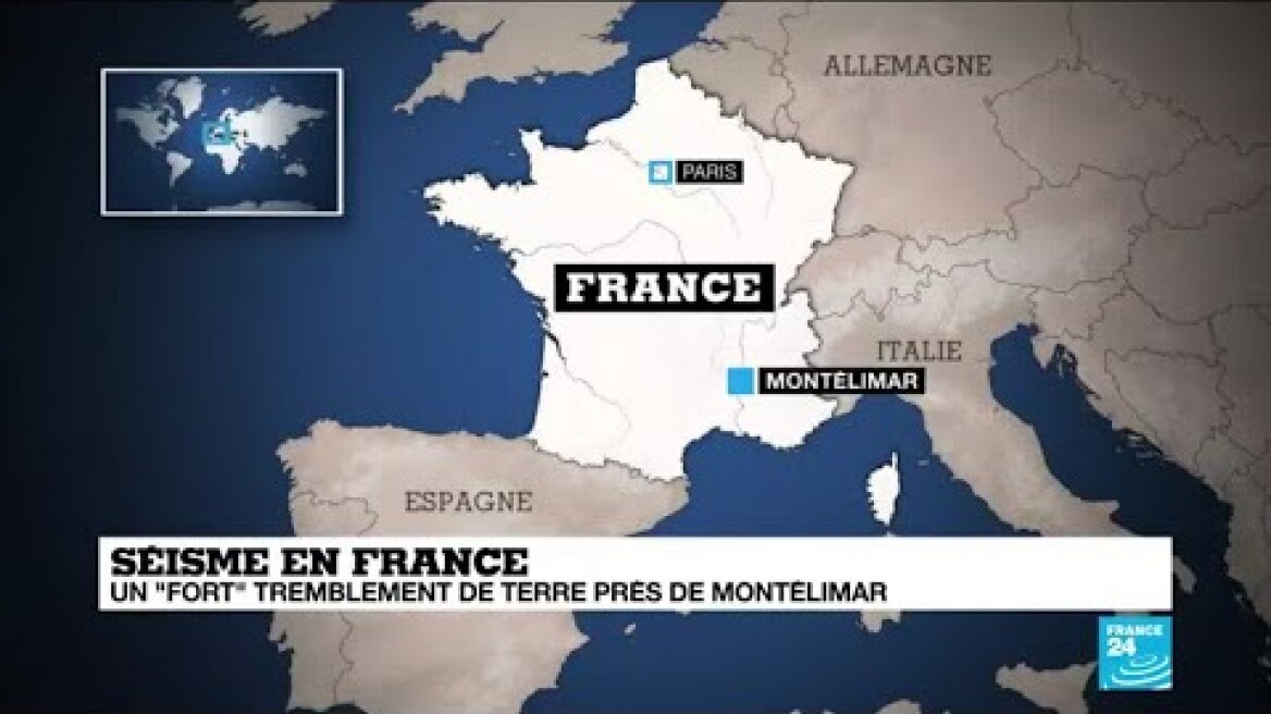 Séisme en France : un "fort" tremblement de terre près de Montélimar, 3 blessés légers