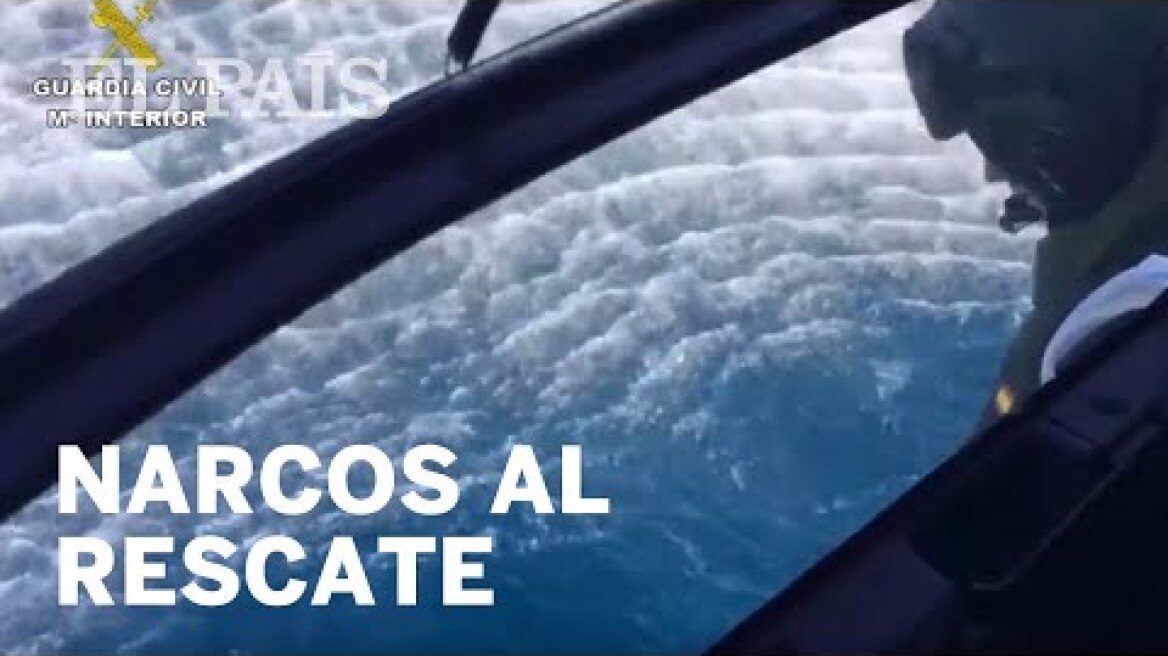 La Guardia Civil obliga a unos narcos a rescatar en el mar a tres agentes