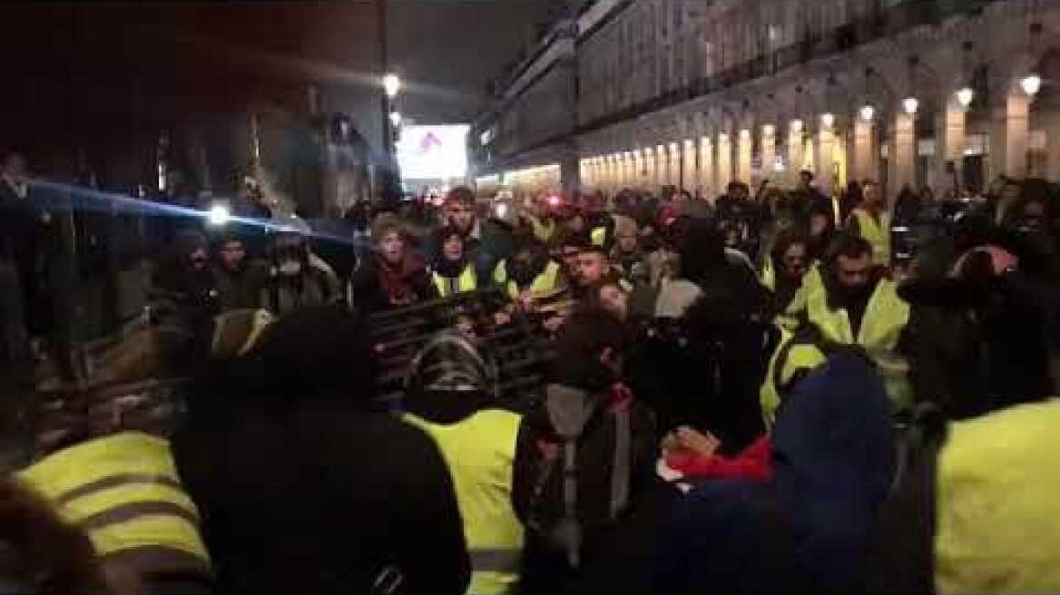 Jardin des Tuileries sur la rue de Rivoli à Paris